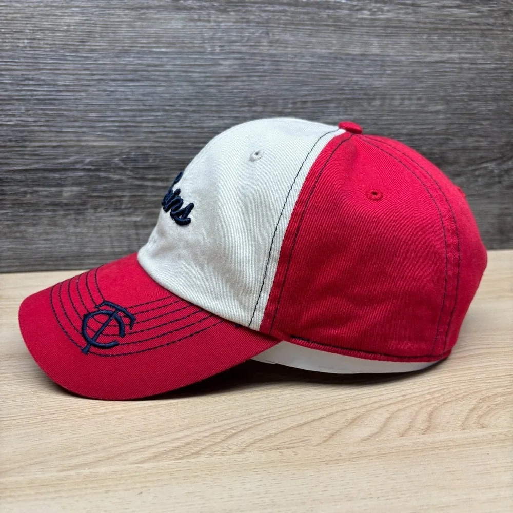 Minnesota Twins‎ Hat Cap Strap Back Womens Red MLB Baseball TC Logo Favorite